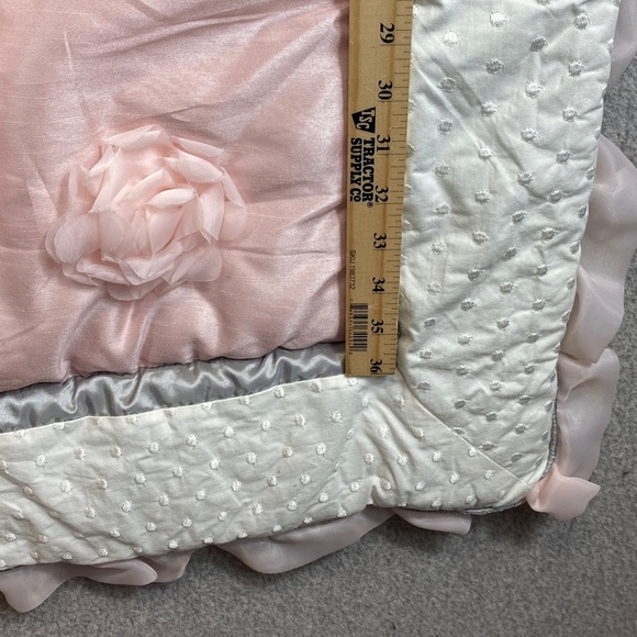 The Peanutshell crib comforter roses polka dot pink princess cottagecore girls - Picture 5 of 8